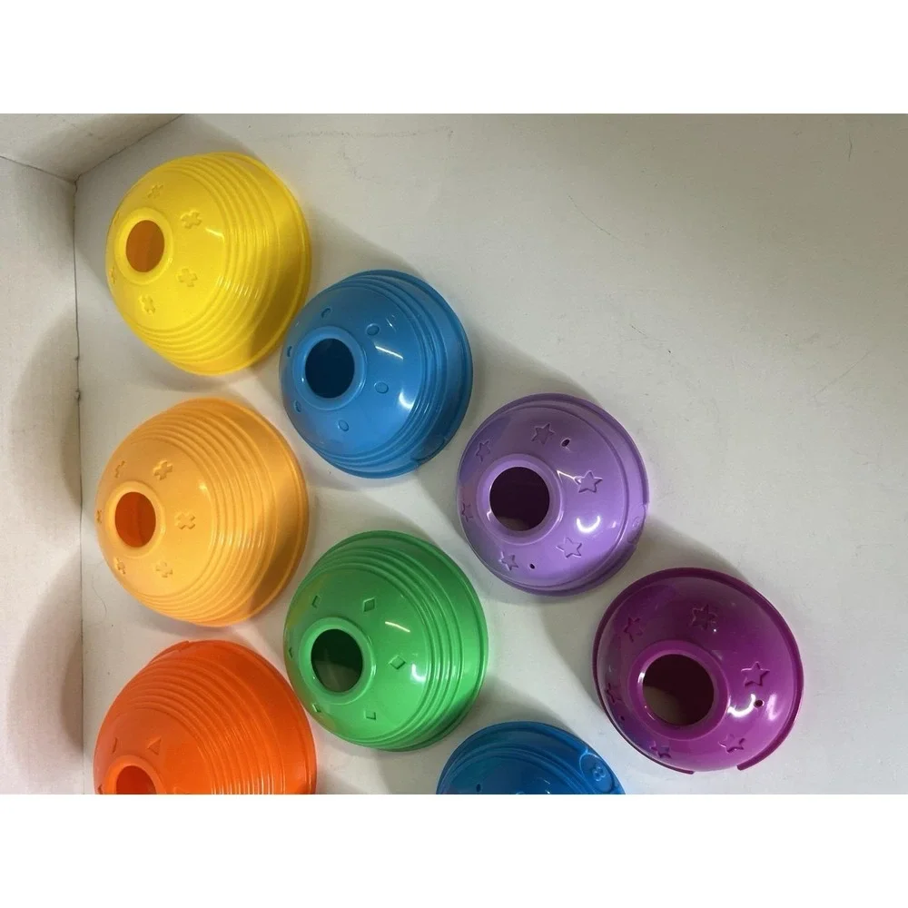 Fisher Price Stack And Roll Numbered 1-10 Nesting Cups Baby Toy